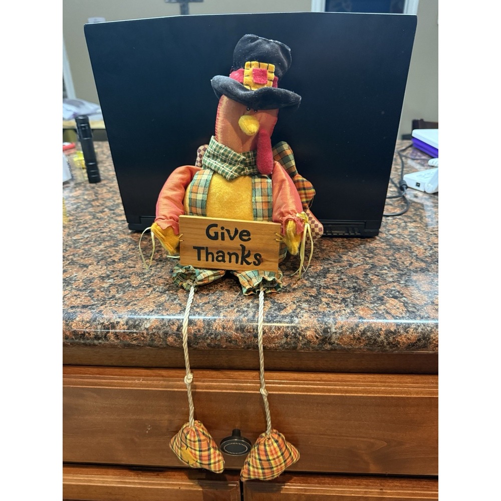 Thanksgiving Turkey Plush Table Decor Hanging Legs Stuffed‎ Dolls